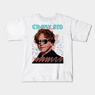 Retro Simply Red Fan Art Design Kids T-Shirt